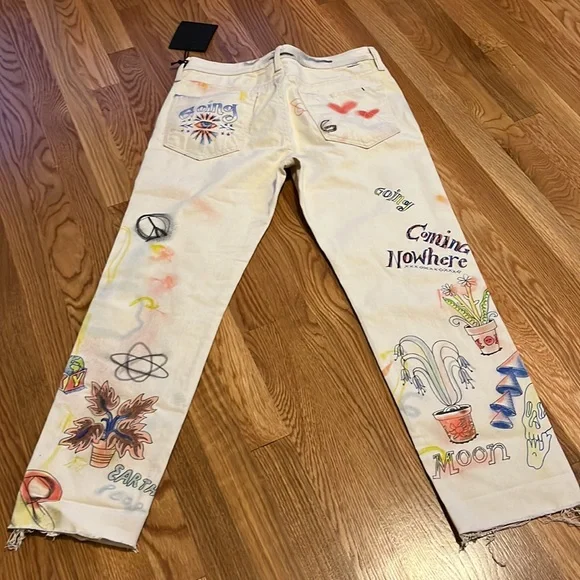 NWT MOTHER The Scapper Cuff Ankle Fray in Superstition size 29 - Picture 13 of 16